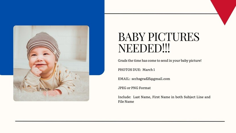 Baby Pictures needed poster